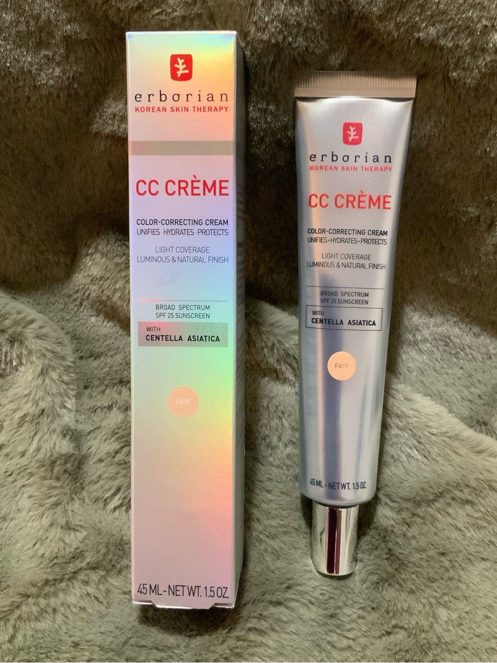 NIB Erborian CC Crème Color-Correcting Cream - Fair (Silver Packaging)